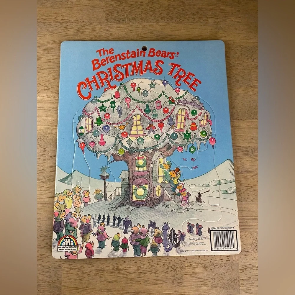 Vinyage Berenstain Bears‎ Christmas Tree puzzle 24 pieces 1980 Random House